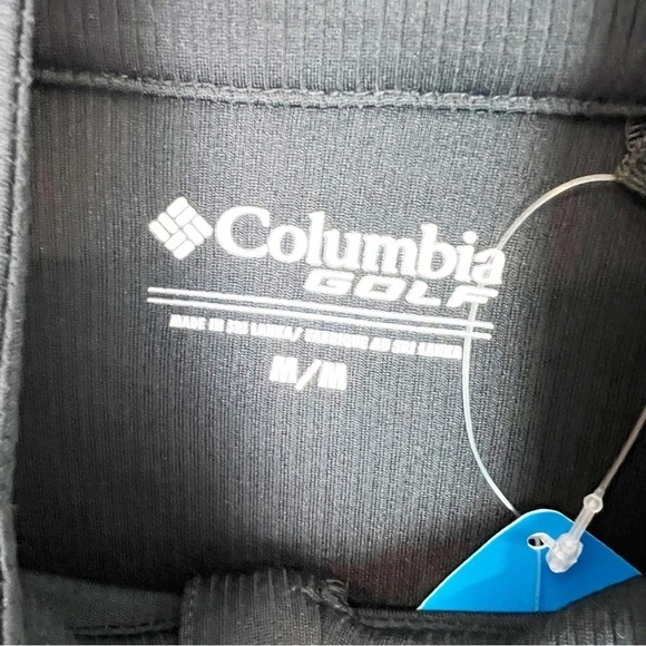 COLUMBIA GOLF BLACK 1/4 ZIP LA LAKERS CHAMPIONS PULLOVER JACKET MEDIUM NEW - Picture 2 of 5